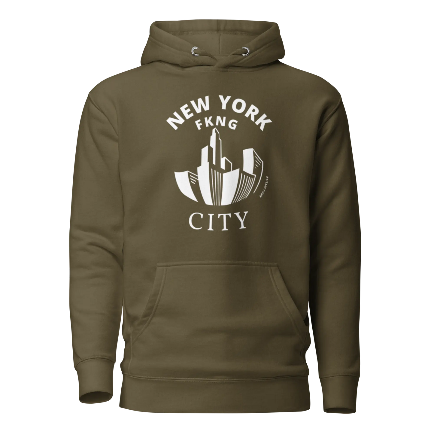 Unisex Hoodie – New York City State of Mind 🗽🖤 A MILLS DESIGN