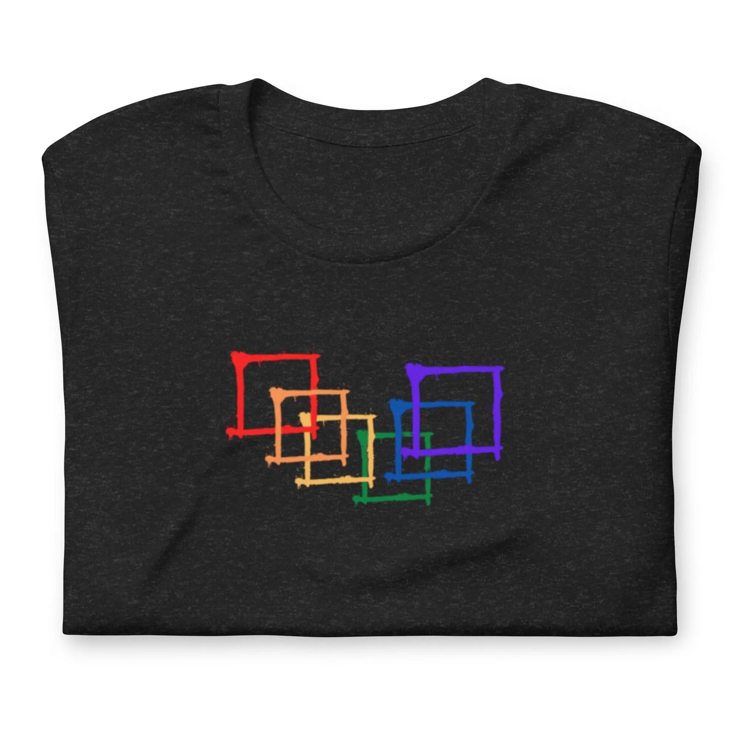 Celebrate pride with inclusive t-shirt apparel in gay rainbow colors