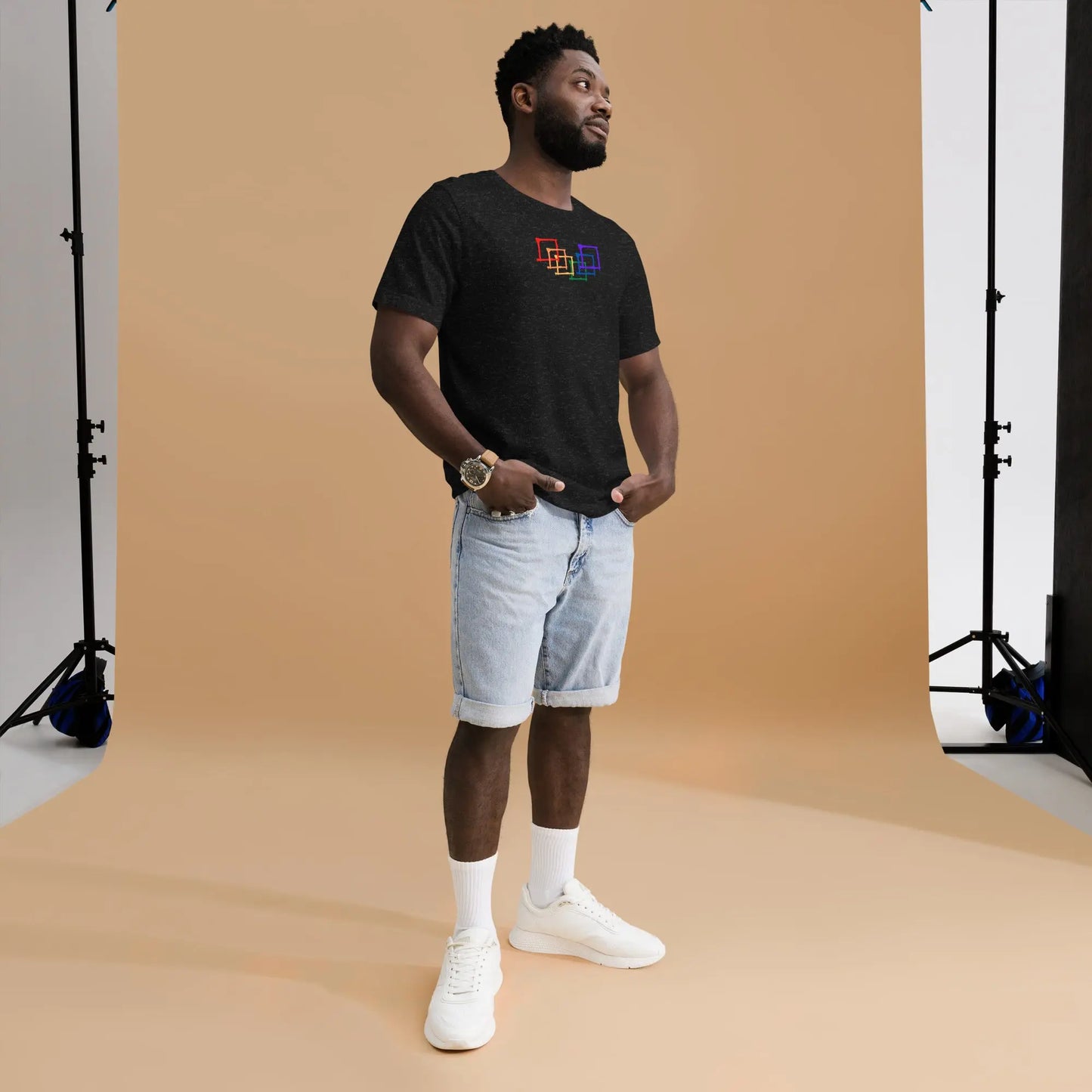 Stylish pride wear – colorful t-shirt with the pride rainbow