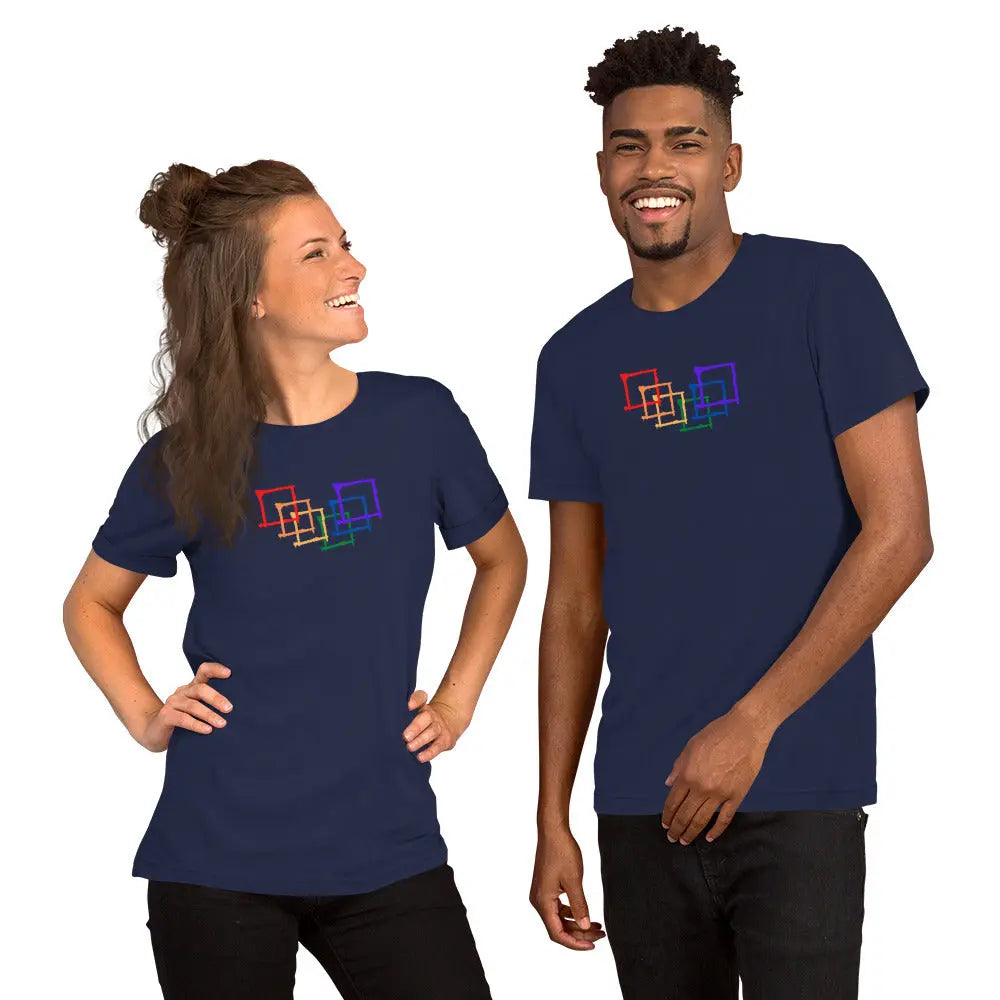 Empowering LGBTQ+ shirt—unisex fit with pride flag design