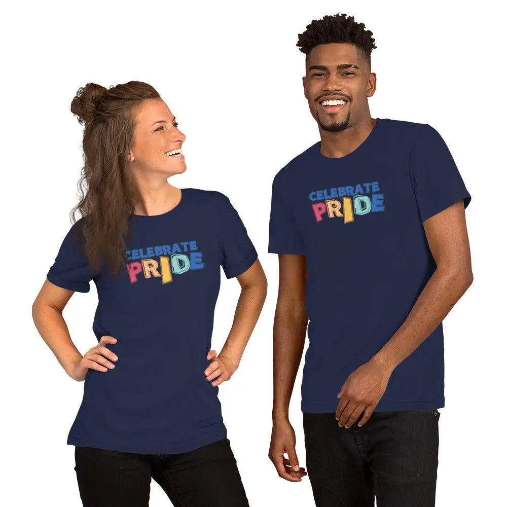Embrace the Rainbow: Celebrate Pride with Our Vibrant Collection! Unisex t-shirt A MILLS DESIGN