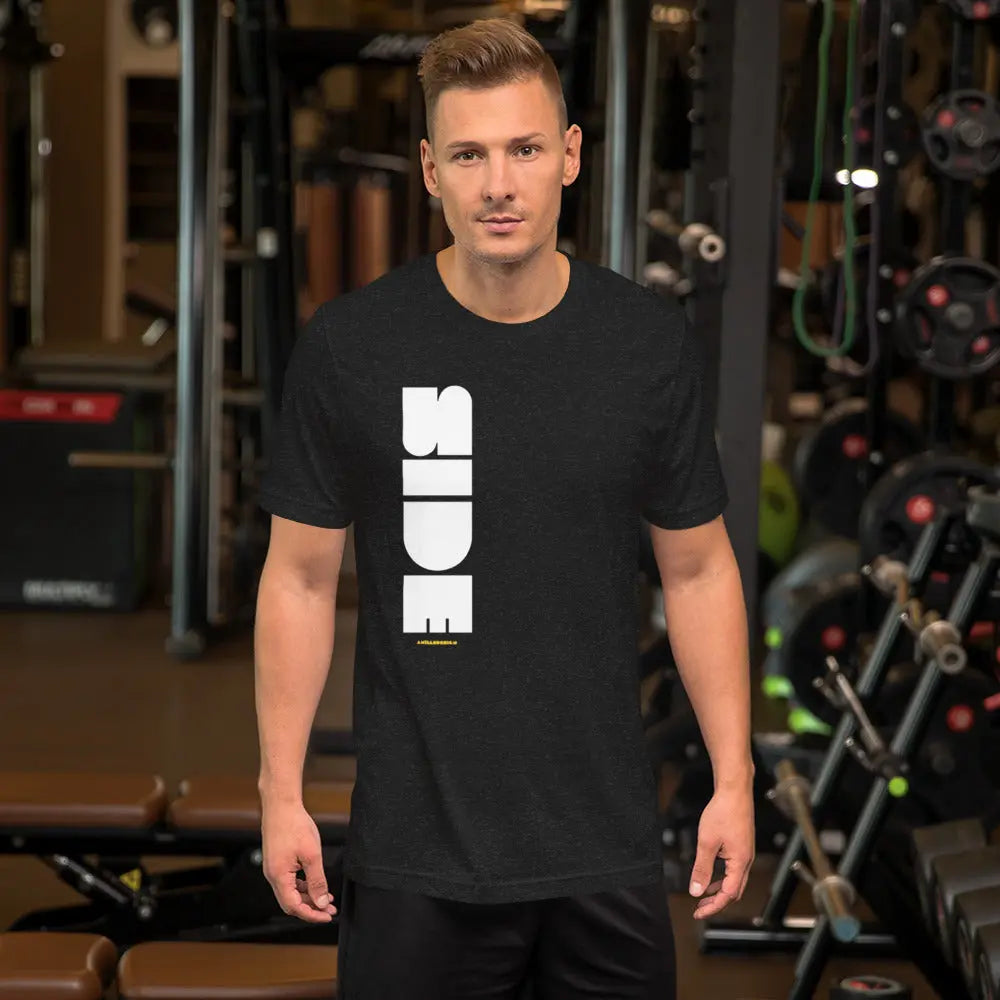 Let Your Look Do the Talking! Unisex  SIDE t-shirt A MILLS DESIGN