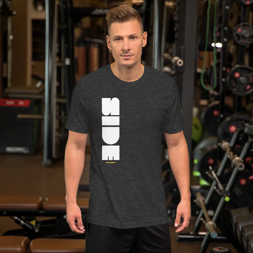 Let Your Look Do the Talking! Unisex  SIDE t-shirt A MILLS DESIGN
