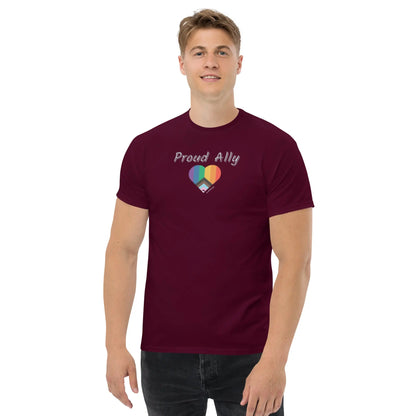 Proud Ally with PRIDE classic tee A MILLS DESIGN
