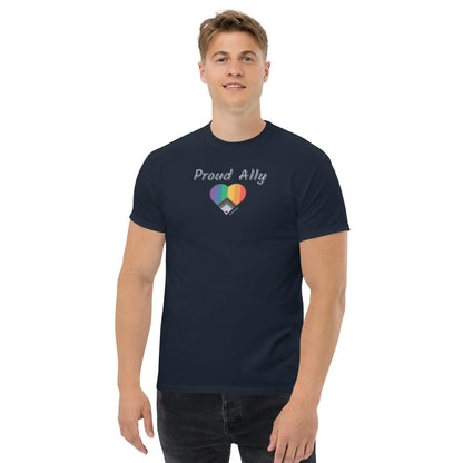 Proud Ally with PRIDE classic tee A MILLS DESIGN