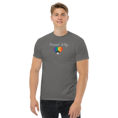 Proud Ally with PRIDE classic tee A MILLS DESIGN