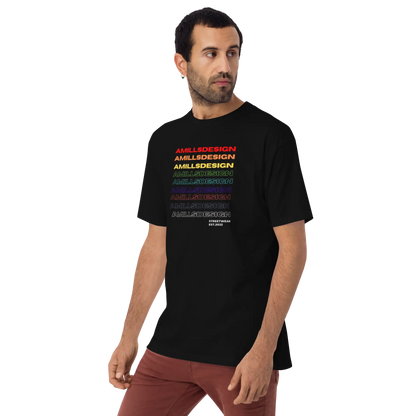 AMILLSDESIGN Flagship T-Shirt – Where Bold Begins. 🖤👕 A MILLS DESIGN