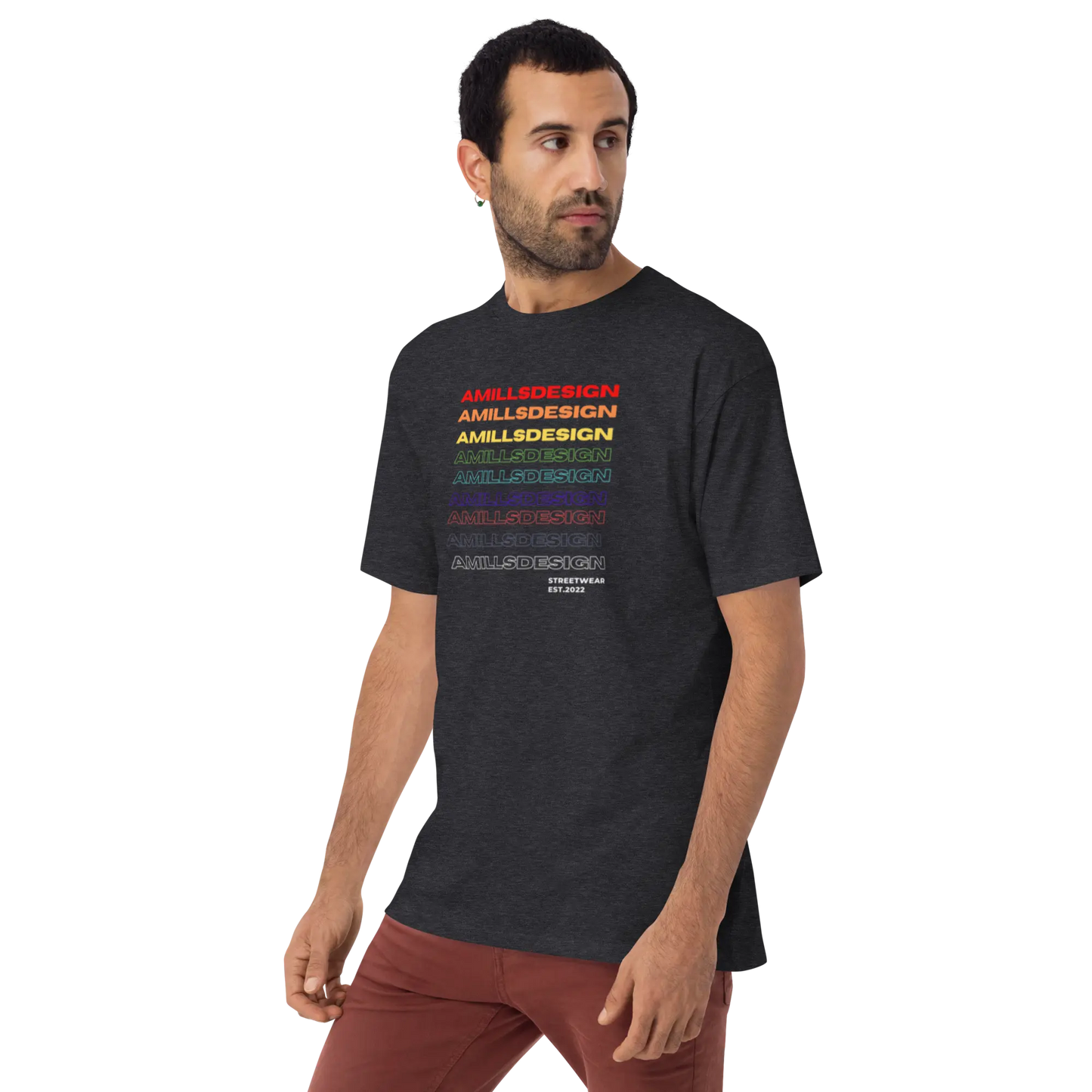 AMILLSDESIGN Flagship T-Shirt – Where Bold Begins. 🖤👕 A MILLS DESIGN