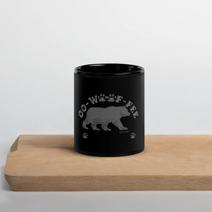 Black Bear “Co-Woof-fee” Mug – Where Pride Meets Paws A MILLS DESIGN