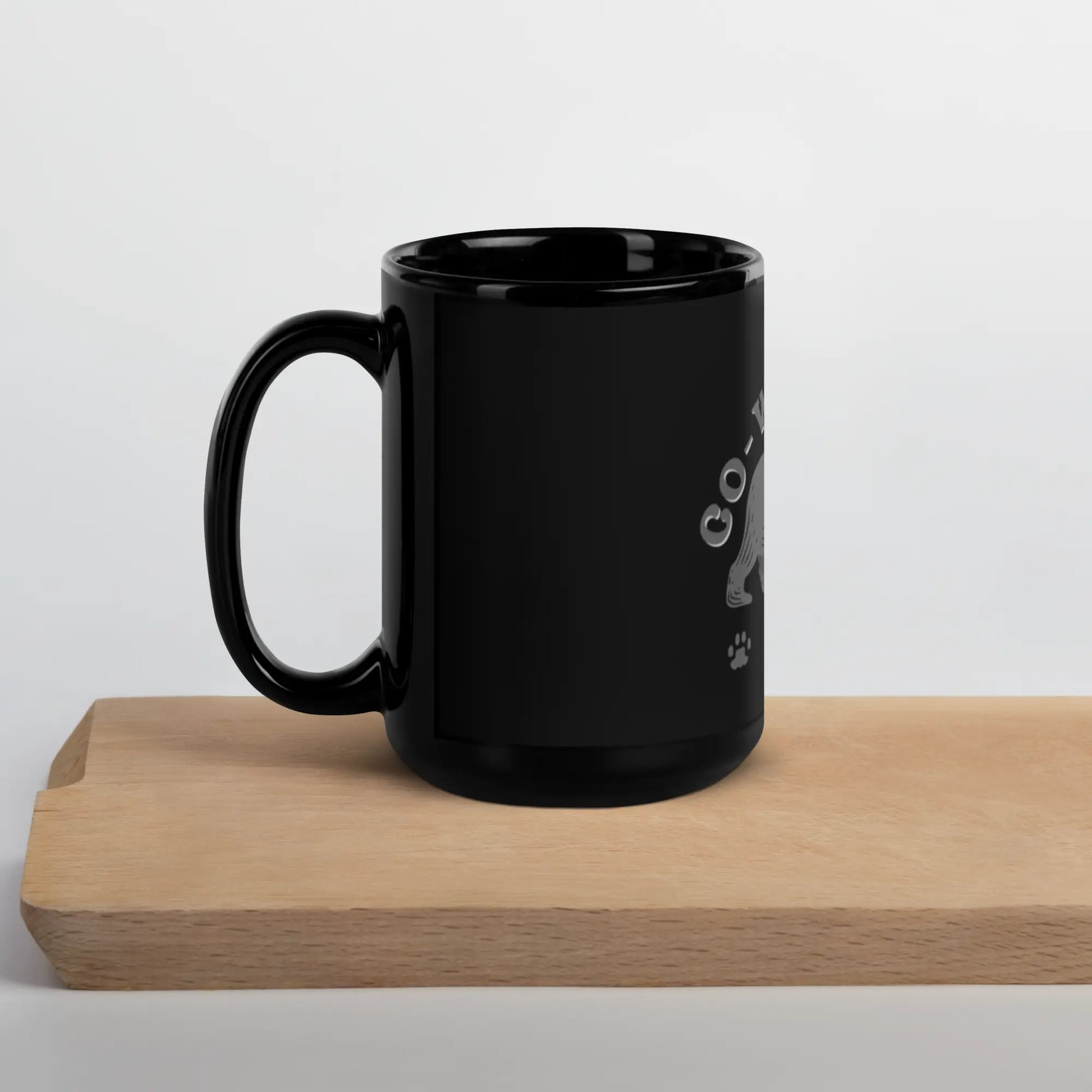 Black Bear “Co-Woof-fee” Mug – Where Pride Meets Paws A MILLS DESIGN