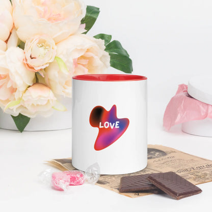 Love Mug with Color Inside – Sip with Love. Savor the Moment. ☕❤️ A MILLS DESIGN