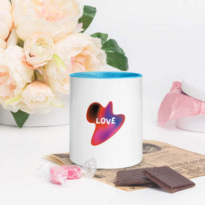 Love Mug with Color Inside – Sip with Love. Savor the Moment. ☕❤️ A MILLS DESIGN