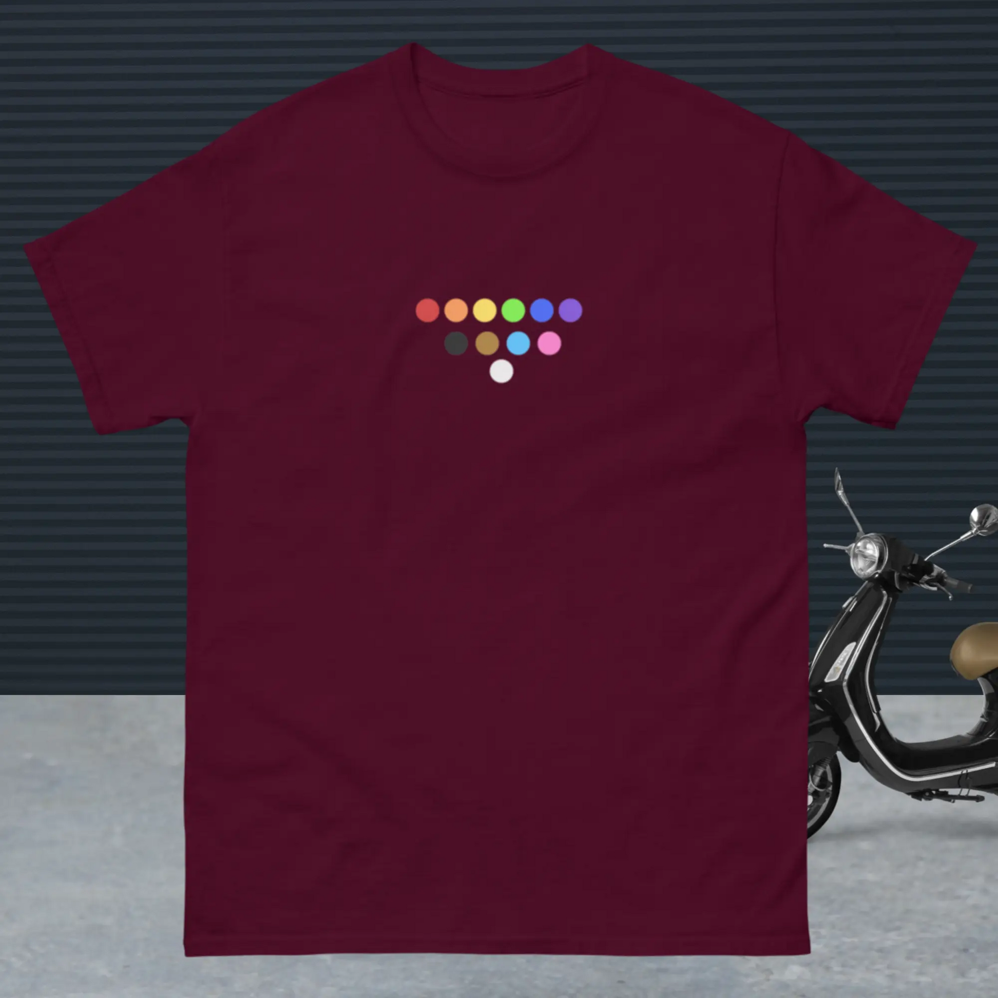 Men's classic tee with PRIDE A MILLS DESIGN