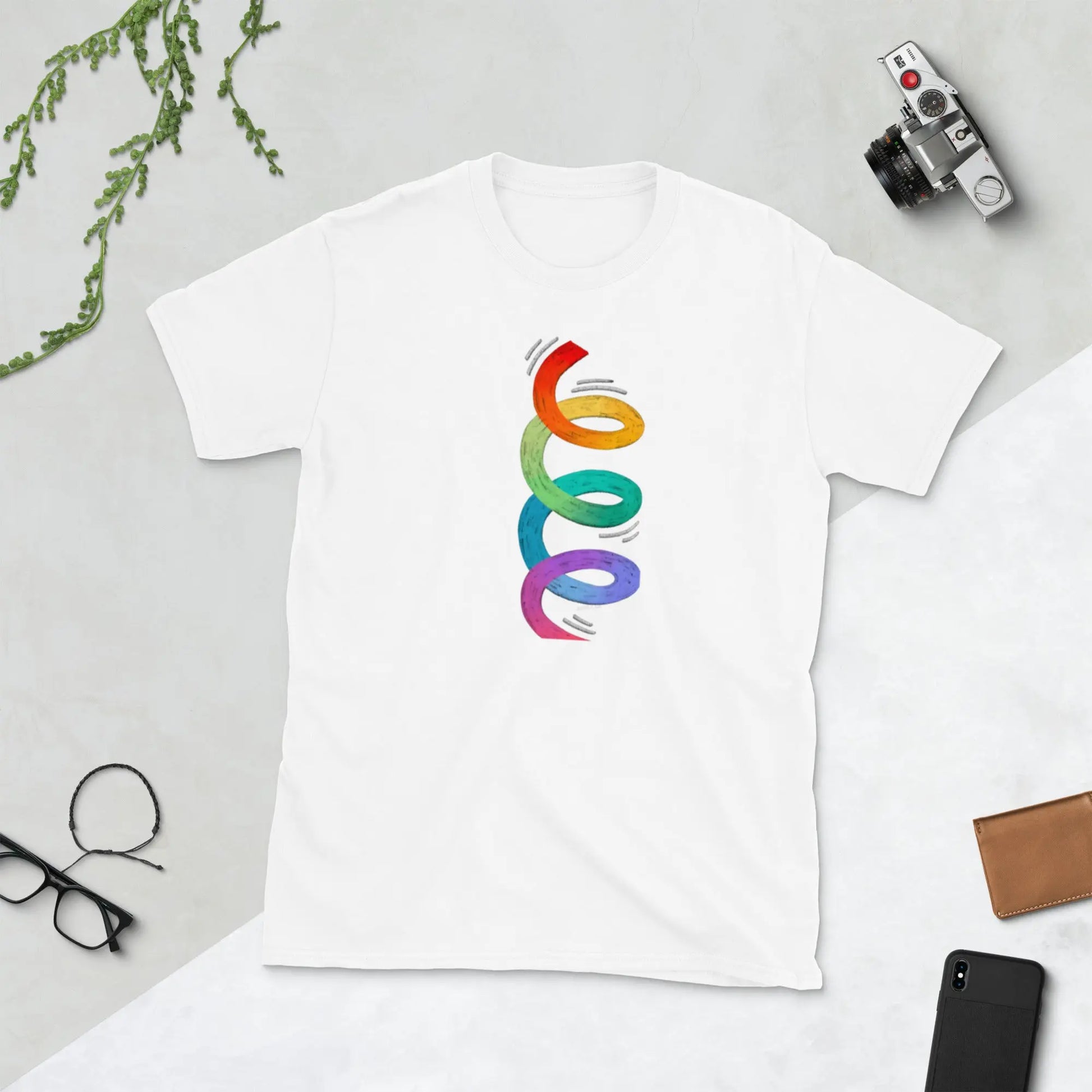 Short-Sleeve Unisex PRIDE T-Shirt – All Love. No Labels. 🌈 A MILLS DESIGN