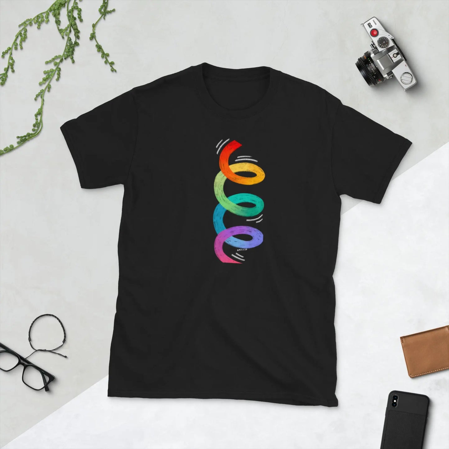 Short-Sleeve Unisex PRIDE T-Shirt – All Love. No Labels. 🌈 A MILLS DESIGN