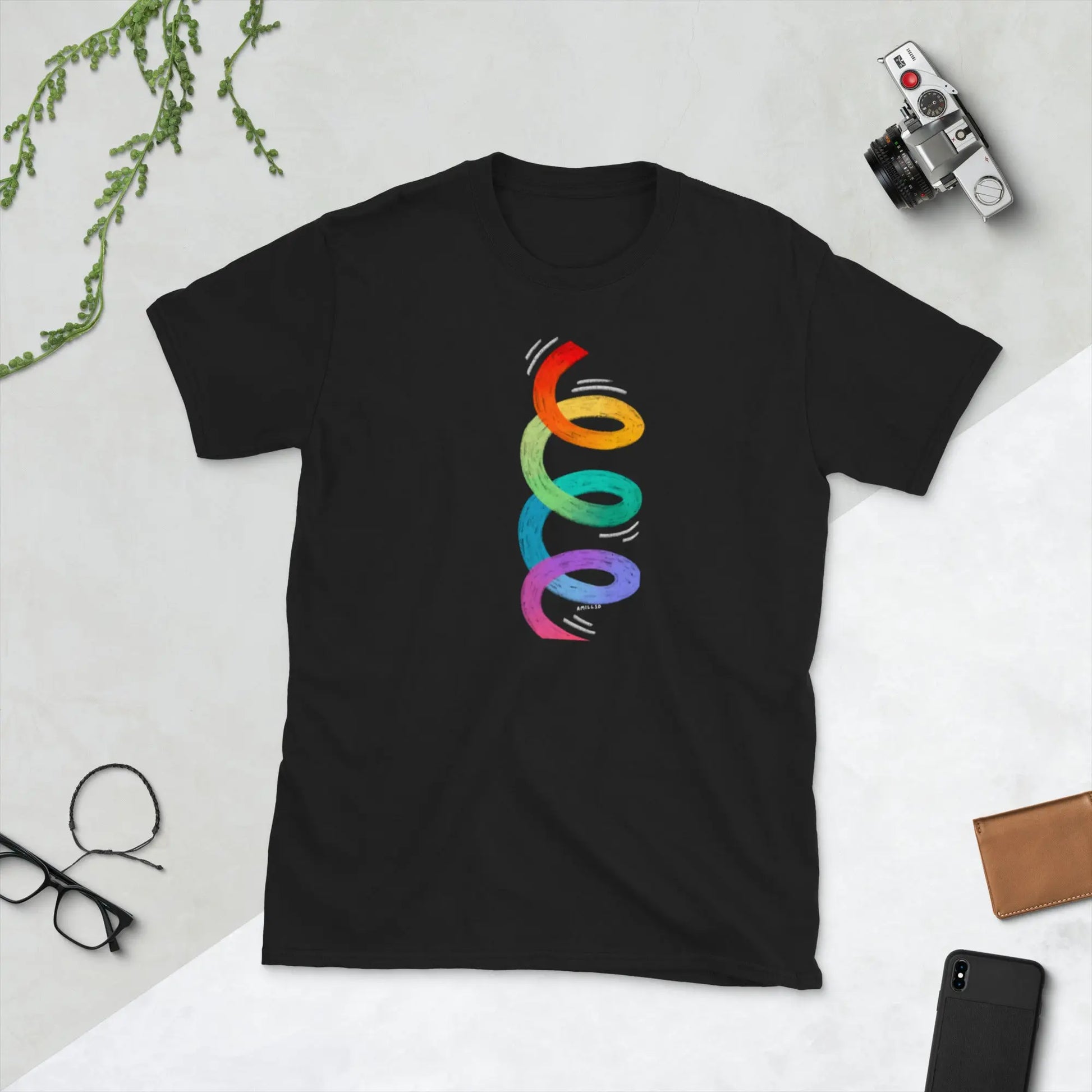 Short-Sleeve Unisex PRIDE T-Shirt – All Love. No Labels. 🌈 A MILLS DESIGN