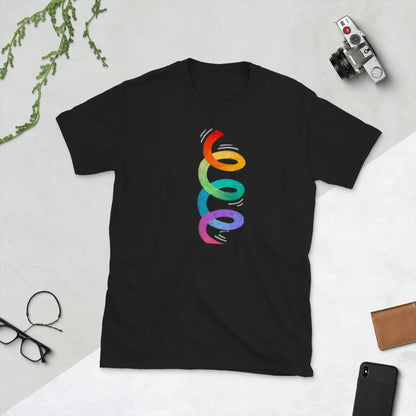 Short-Sleeve Unisex PRIDE T-Shirt – All Love. No Labels. 🌈 A MILLS DESIGN