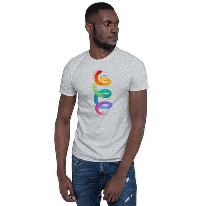 Short-Sleeve Unisex PRIDE T-Shirt – All Love. No Labels. 🌈 A MILLS DESIGN