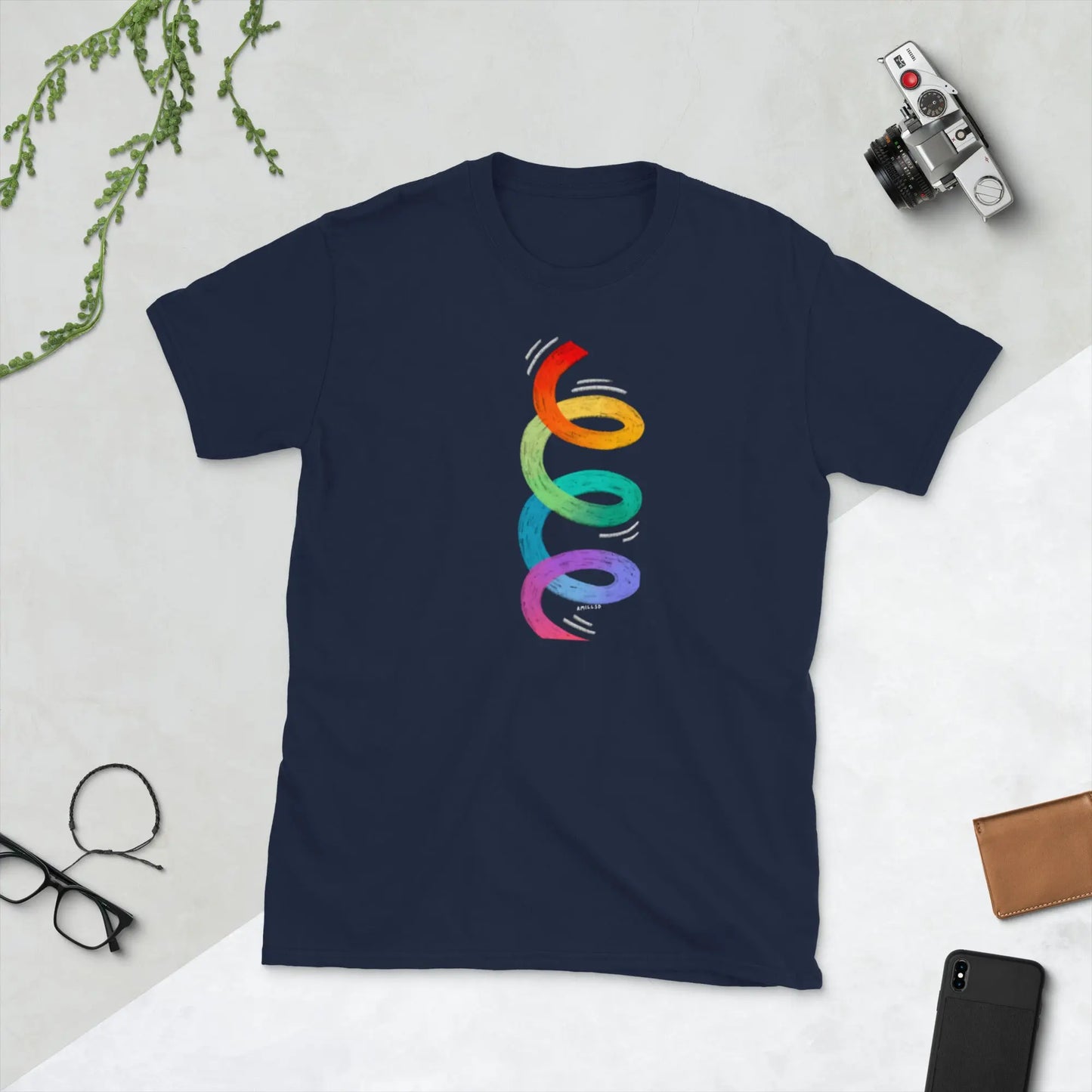 Short-Sleeve Unisex PRIDE T-Shirt – All Love. No Labels. 🌈 A MILLS DESIGN
