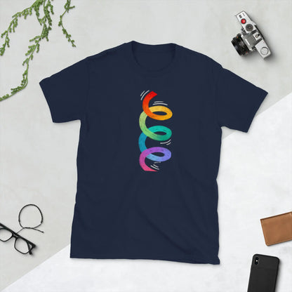 Short-Sleeve Unisex PRIDE T-Shirt – All Love. No Labels. 🌈 A MILLS DESIGN