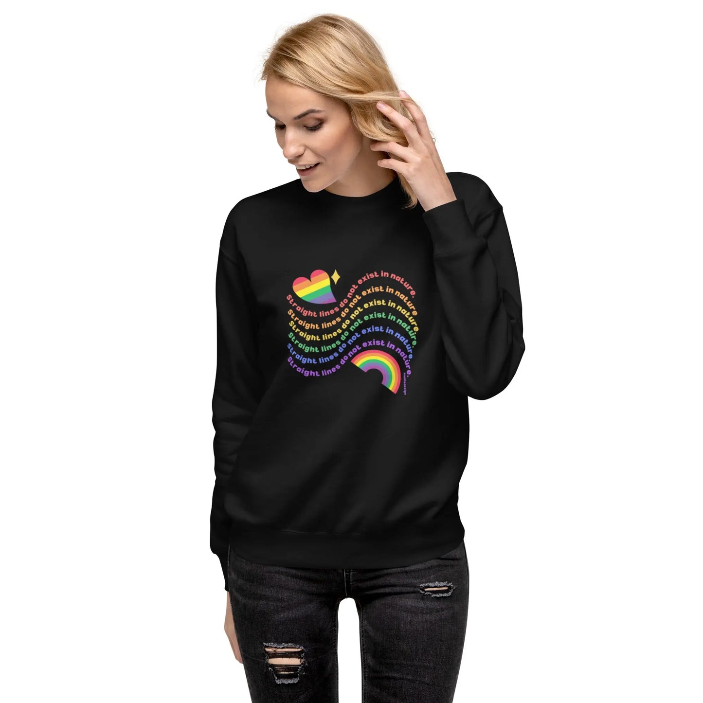 Unisex Premium PRIDE Sweatshirt - No lines A MILLS DESIGN