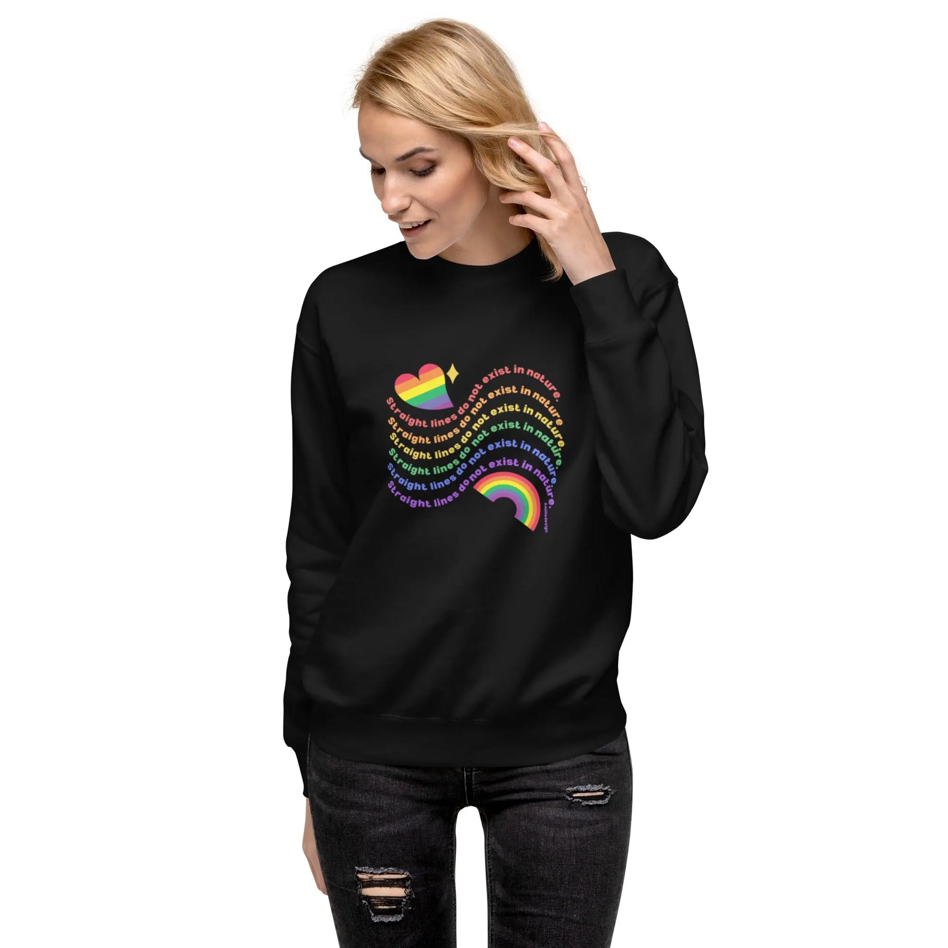 Unisex Premium PRIDE Sweatshirt - No lines A MILLS DESIGN