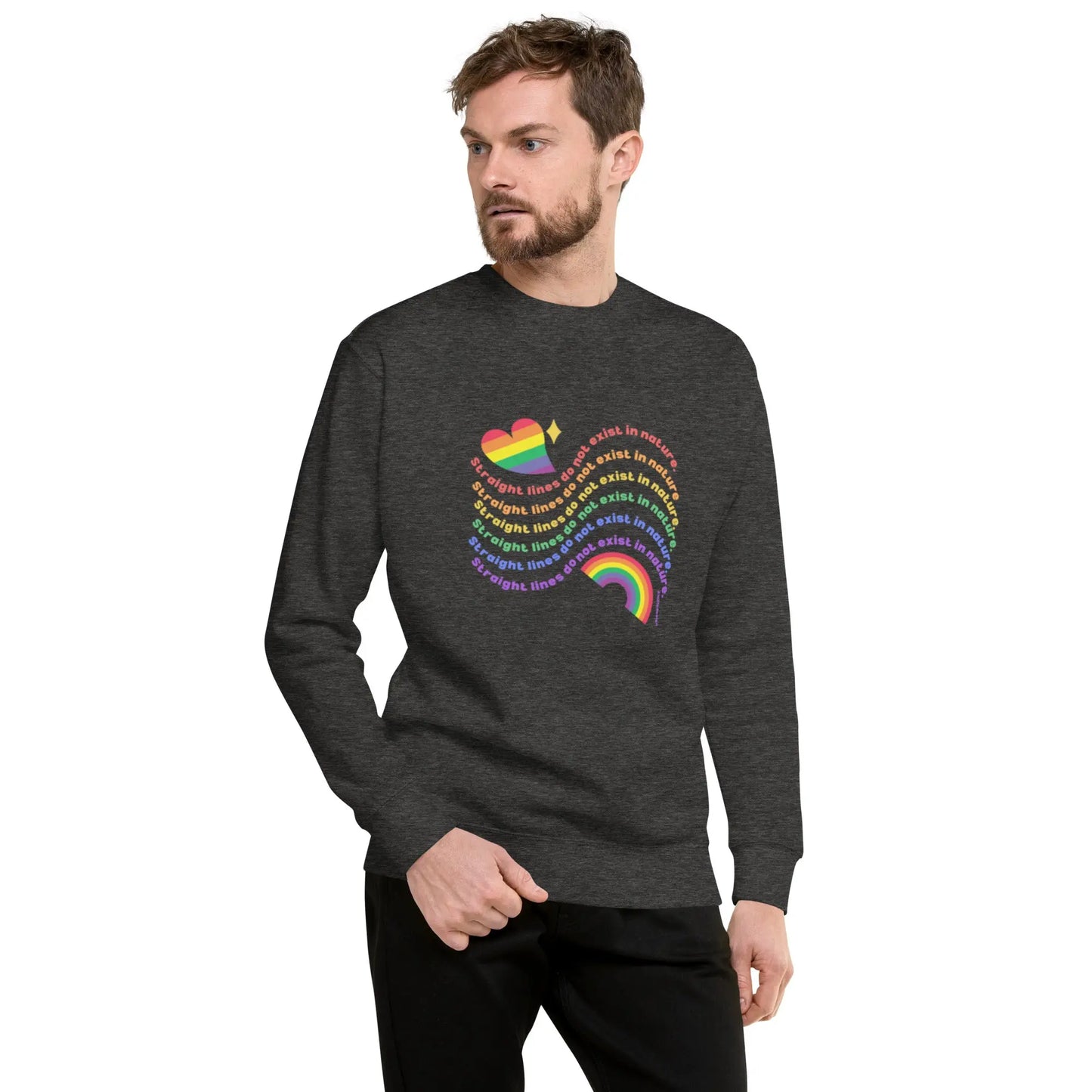 Unisex Premium PRIDE Sweatshirt - No lines A MILLS DESIGN