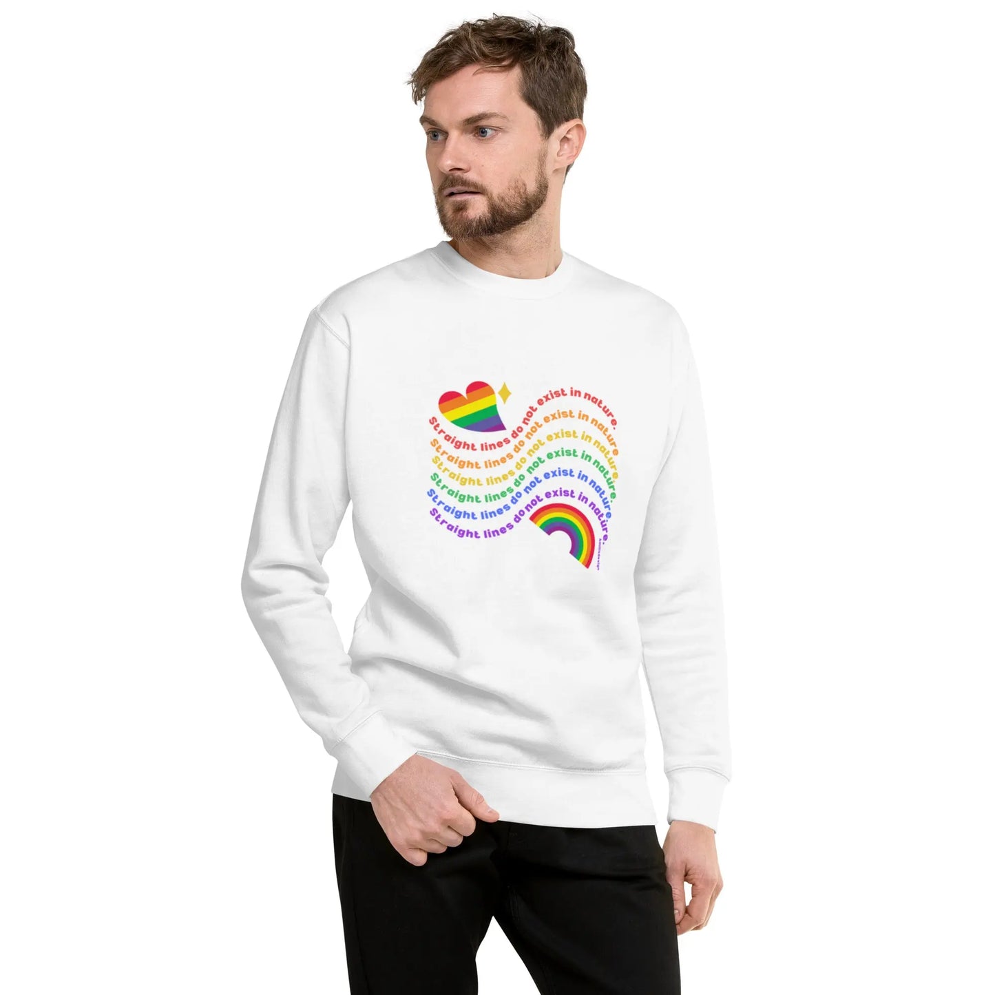 Unisex Premium PRIDE Sweatshirt - No lines A MILLS DESIGN