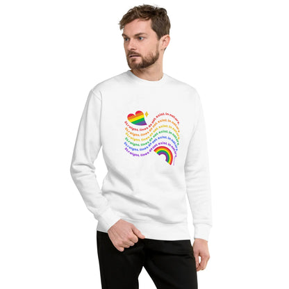 Unisex Premium PRIDE Sweatshirt - No lines A MILLS DESIGN