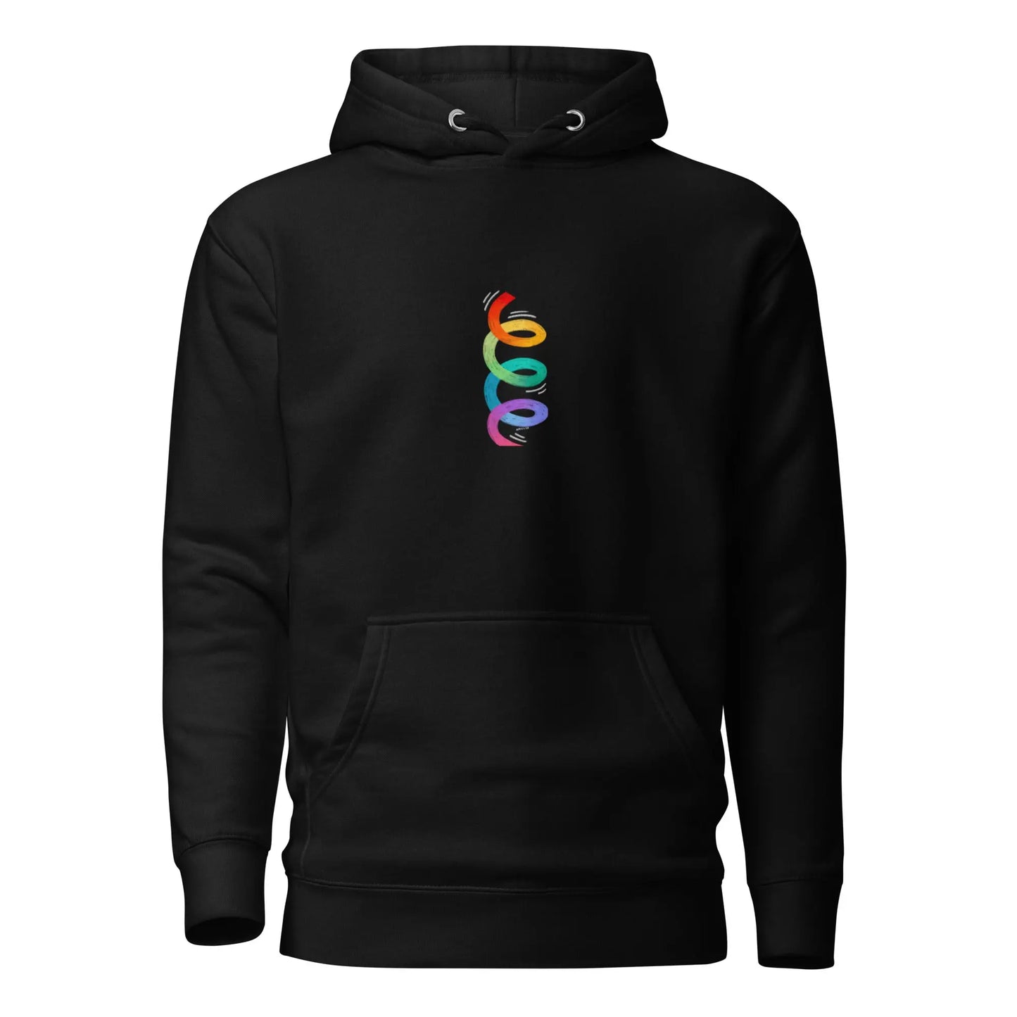 Unisex  Twirl your PRIDE Hoodie - Rainbow Twirl A MILLS DESIGN