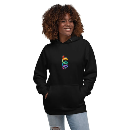 Unisex  Twirl your PRIDE Hoodie - Rainbow Twirl A MILLS DESIGN