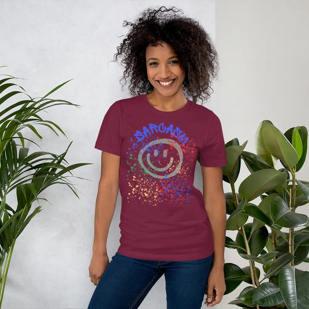Unisex t-shirt Sarcasm with a smile A MILLS DESIGN