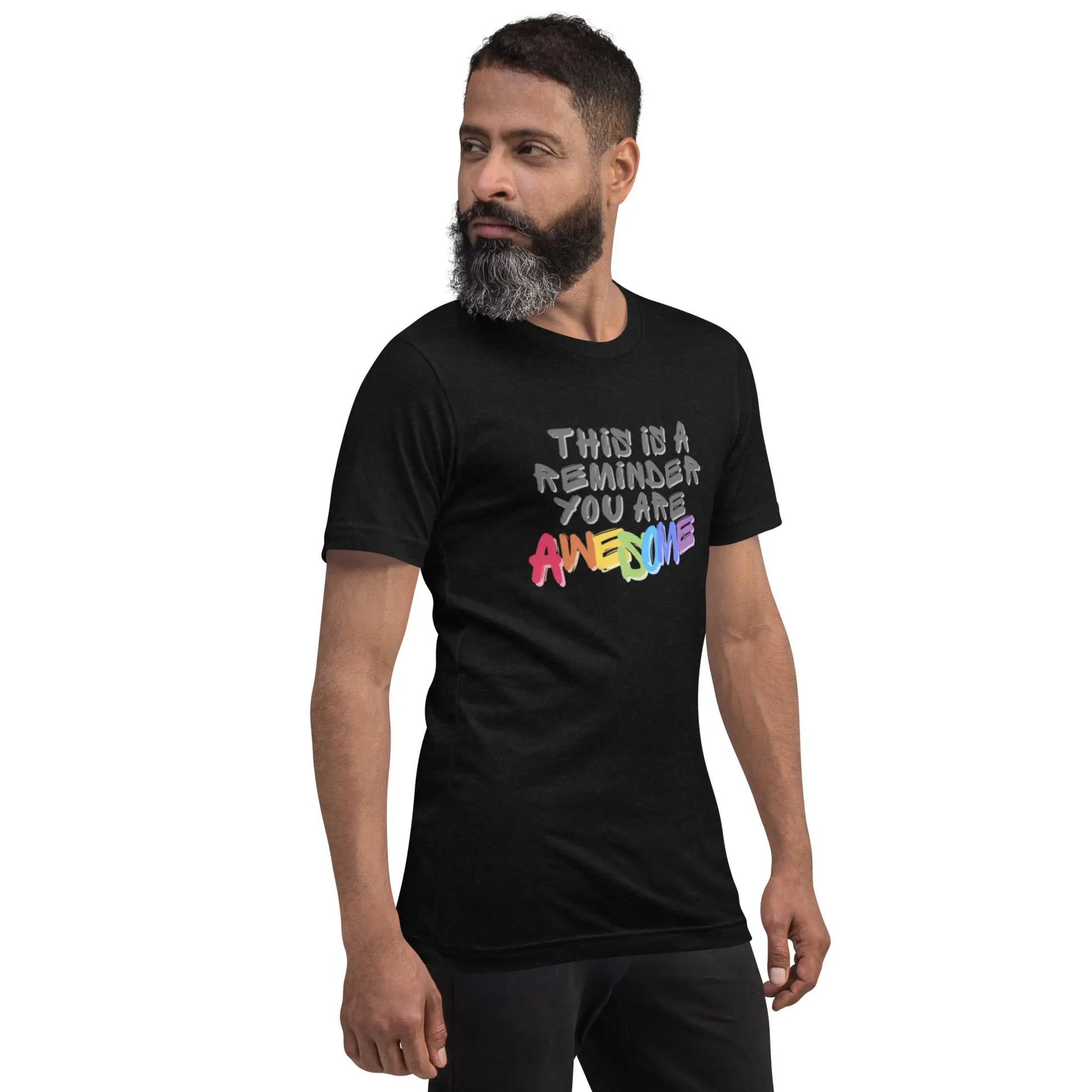 Unisex t-shirt "You Are Awesome" T-shirt, designed to uplift and inspire with its vibrant and upbeat design A MILLS DESIGN